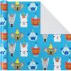 Hallmark Rainbow Wrapping Paper Rolls for Graduation, Birthday, Wedding, All Occasion – Colorful Striped Gift Wrap Paper (Set of 3 Reversible Rolls: 75 sq. ft. ttl.)(Cats and Dogs  Stripes  Cupcakes)