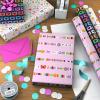 Hallmark Reversible Spring Wrapping Paper (3 Rolls: 75 Sq. Ft. Ttl) Floral, Lemons, Bright Abstract for Easter, Birthdays, Mother’s Day, Bridal Showers, Baby Showers(Friendship Bracelet)