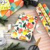Hallmark Reversible Spring Wrapping Paper (3 Rolls: 75 Sq. Ft. Ttl) Floral, Lemons, Bright Abstract for Easter, Birthdays, Mother’s Day, Bridal Showers, Baby Showers(Reversible Pink  Yellow  Mint)