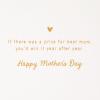 Hallmark Signature Mothers Day Card (All the Happiness You Bring)(Best Mom Ever  Removable Ornament)