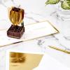 Hallmark Signature Paper Wonder Pop Up Father’s Day Card (#1 Dad Trophy)(Gold  Green and Brown)