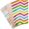 Hallmark Spring Pastel Party Favor and Wrapped Treat Bags, Assorted Designs (30 Ct., 10 Each of Chevron, Dots, Stripes) for Baby Showers, Birthdays, Easter, Mothers Day, Care Packages, May Day(Chevron  Polka Dots  Vertical Stripes)