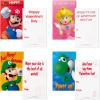 Hallmark Super Mario Bros Valentines Day Cards and Mailbox for Kids School Classroom Exchange (1 Box, 32 Valentine Cards, 35 Stickers, 1 Teacher Card)(Super Mario)