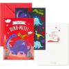 Hallmark Valentines Day Cards and Stickers for Kids School, Dinosaur (24 Classroom Valentines with Envelopes)(Dinosaur Valentines with Stickers)