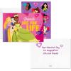 Hallmark Valentines Day Cards and Stickers for Kids School, Dinosaur (24 Classroom Valentines with Envelopes)(Disney Princess Valentines with Stickers)