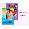Hallmark Valentines Day Cards and Stickers for Kids School, Dinosaur (24 Classroom Valentines with Envelopes)(Disney Princess Valentines with Stickers)