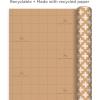 Hallmark Wrapping Paper Bundle with Cut Lines on Reverse – Blush Pink, Gray, Blue, Gold (3-Pack: 55 sq. ft. ttl.) High Gloss & Metallic Prints for Mothers Day, Weddings, Baby Showers, Bridal Showers(Kraft Colorful Stripes  Grid  Plus)