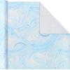 Hallmark Wrapping Paper Bundle with Cut Lines on Reverse – Blush Pink, Gray, Blue, Gold (3-Pack: 55 sq. ft. ttl.) High Gloss & Metallic Prints for Mothers Day, Weddings, Baby Showers, Bridal Showers(Pastel Balloons  Confetti  Marble)