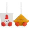 Hallmark Better Together Strawberry and Chocolate Magnetic Christmas Ornaments for Tree, Set of 2(Fortune Cookie)