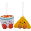 Hallmark Better Together Strawberry and Chocolate Magnetic Christmas Ornaments for Tree, Set of 2(Tomato Soup and Grilled Cheese)