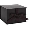 Hallmark Medium Gift Box with Lid and Shredded Paper Fill (Blue 7 inch Box) for Birthdays, Graduations, Anniversaries, Father’s Day, Christmas, Valentine’s Day, All Occasion(Black)