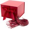 Hallmark Medium Gift Box with Lid and Shredded Paper Fill (Blue 7 inch Box) for Birthdays, Graduations, Anniversaries, Father’s Day, Christmas, Valentine’s Day, All Occasion(Red)