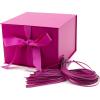 Hallmark Medium Gift Box with Lid and Shredded Paper Fill (Blue 7 inch Box) for Birthdays, Graduations, Anniversaries, Father’s Day, Christmas, Valentine’s Day, All Occasion(Hot Pink)