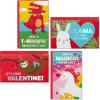 Kid Animal Puns Folded Mini Valentines