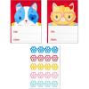 Kittens and Puppies Valentines with Stickers