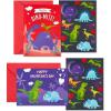 Dinosaur Valentines with Stickers