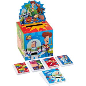 Hallmark Boys Valentines Day Cards and Mailbox for Kids School Classroom Exchange, Games and Sports (1 Box, 32 Valentine Cards, 35 Stickers, 1 Teacher Card)(Toy Story  Pop Up Box)