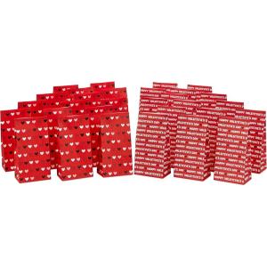 Hallmark Easter Bunny Party Favor and Wrapped Treat Bags (30 Ct. with 60 Stickers) for Easter Baskets, Kids, Sunday School(Valentine’s Day)