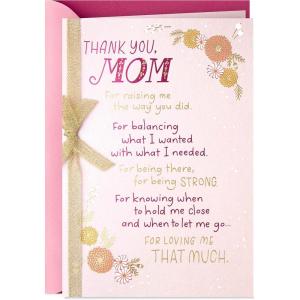 Hallmark Mothers Day Card from Son or Daughter (Thank You, Mom)(Thank You  Mom)