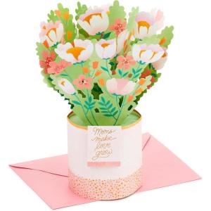 Hallmark Paper Wonder Mother’s Day Pop Up Card (Pink and Gold Flower Bouquet)(Pink and Gold Bouquet)