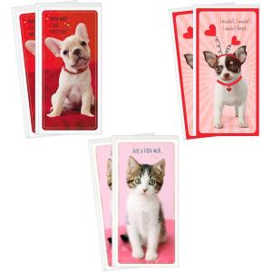 Hallmark Valentines Day Cards Assortment for Kids, Unicorn and Sloth (6 Valentine’s Day Cards with Envelopes)(Puppies and Kittens)
