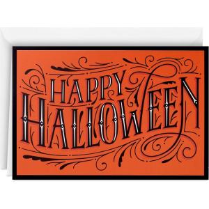 Hallmark Vintage Easter Cards, Pastel Yellow (40 Cards with Envelopes)(Happy Halloween Card Pack)