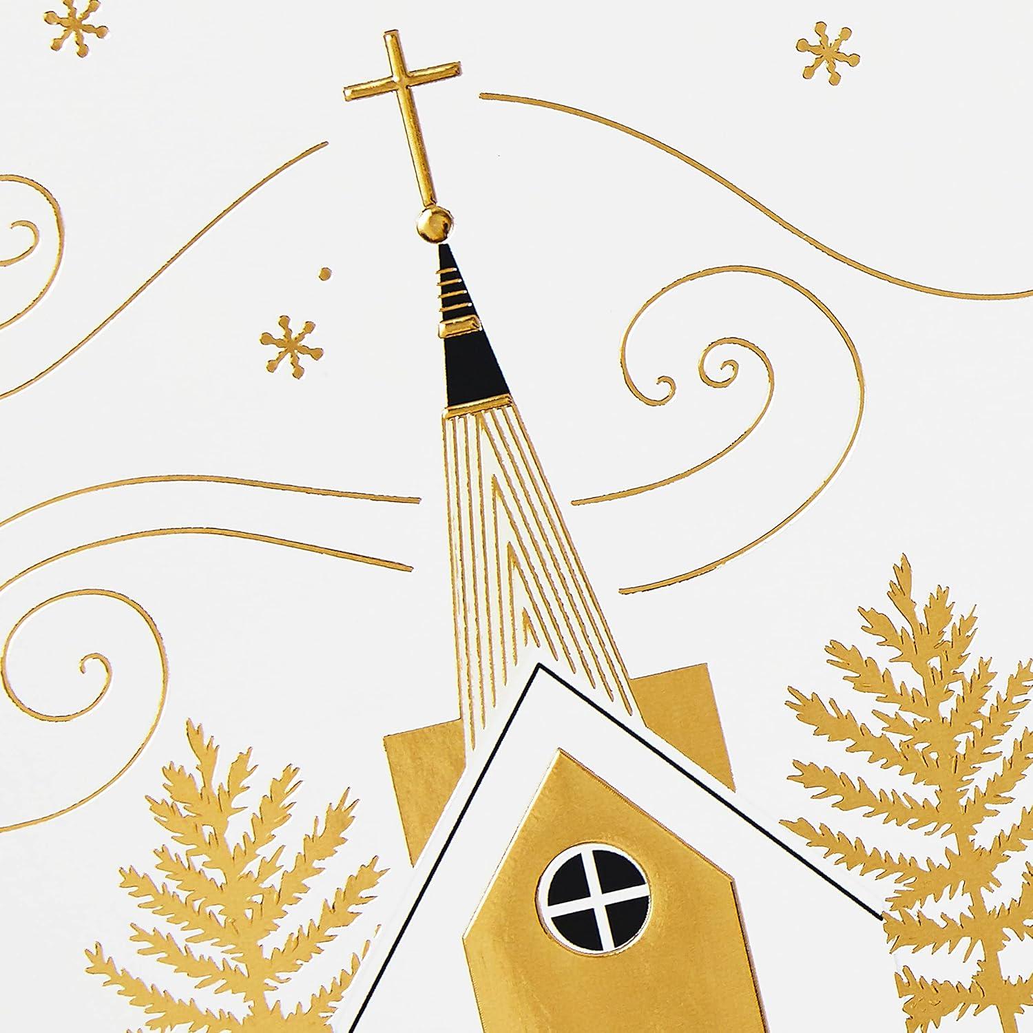 imageBoxed Religious Christmas Cards Assortment Peace on Earth 4 Designs 24 Cards with Envelopes