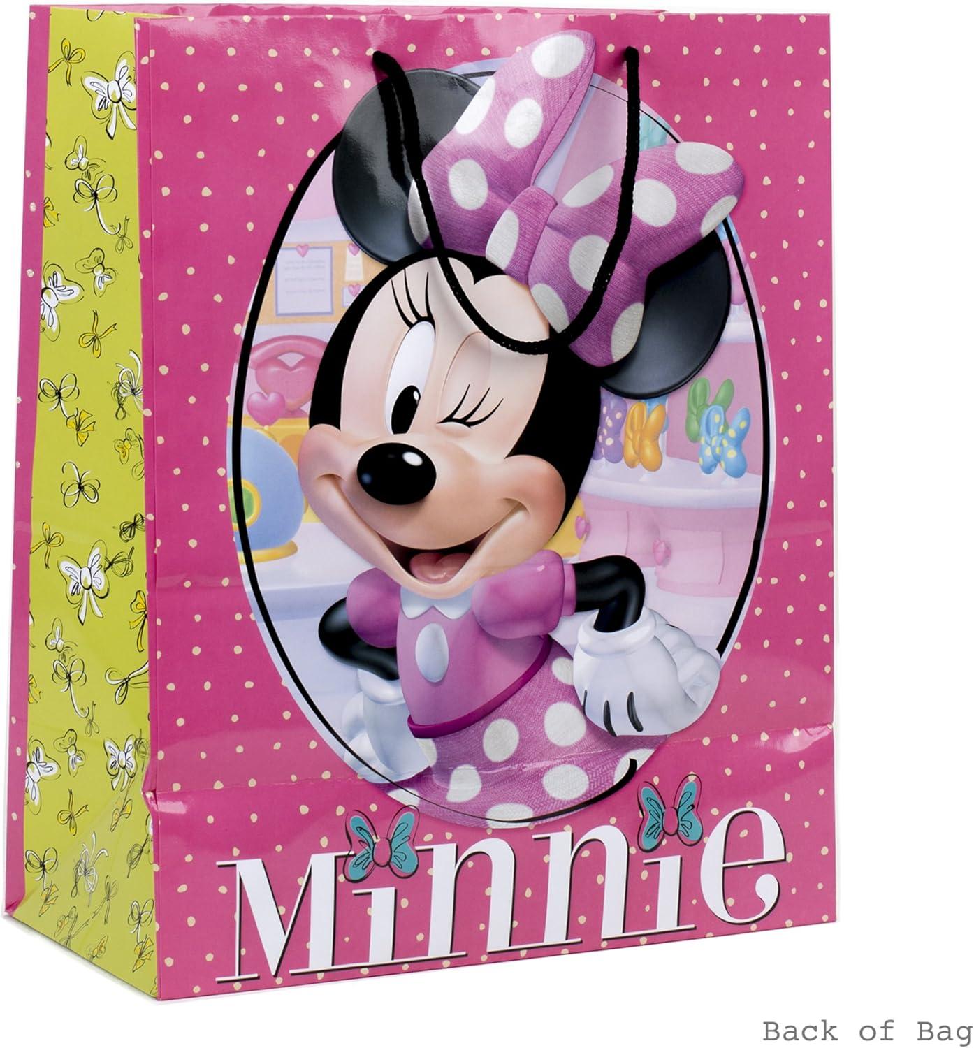imageHallmark 13quot Large Gift Bag with Tissue Paper Minnie Mouse for Birthdays Kids Parties or Any OccasionMinnie Mouse Any Occasion