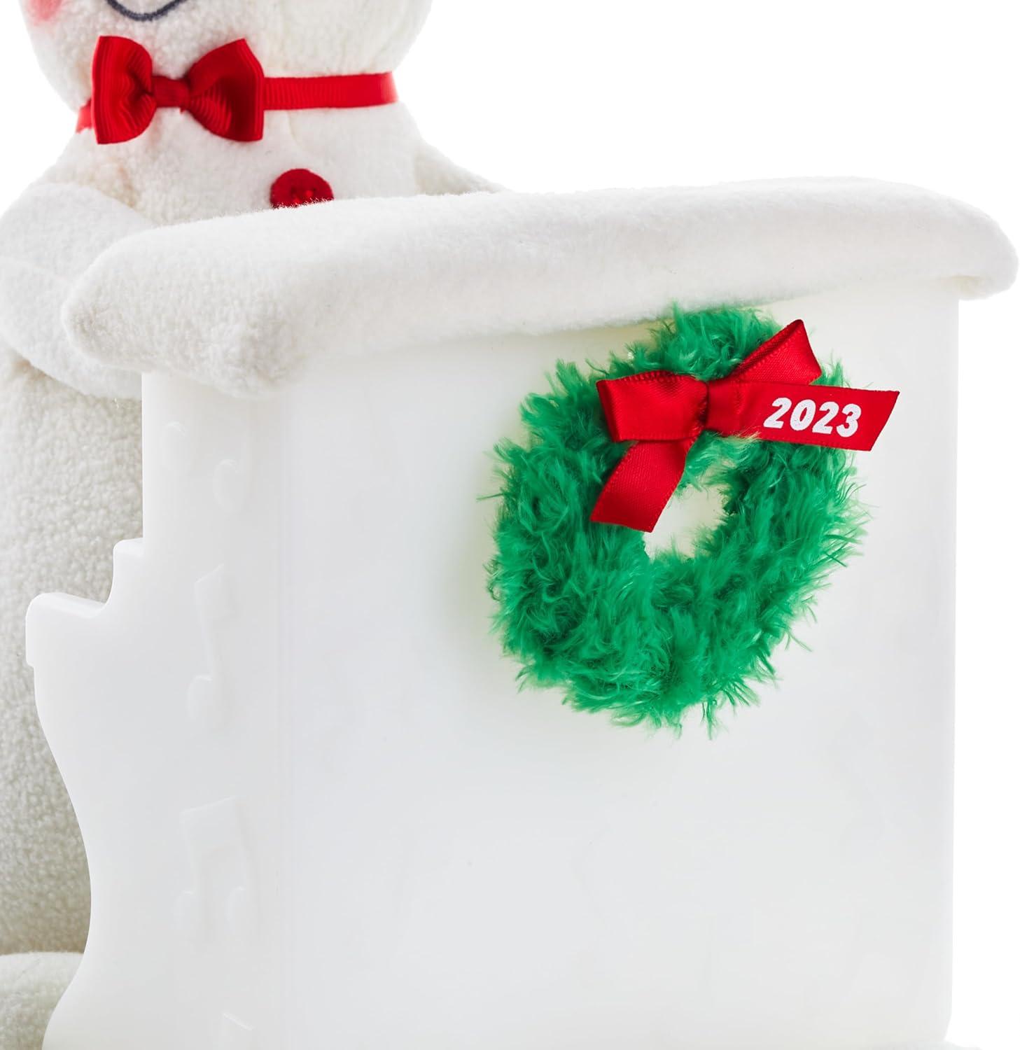imageHallmark 2023 20th SingAlong Showman Christmas Plush w Sound Light Motion NewPlush Snowman