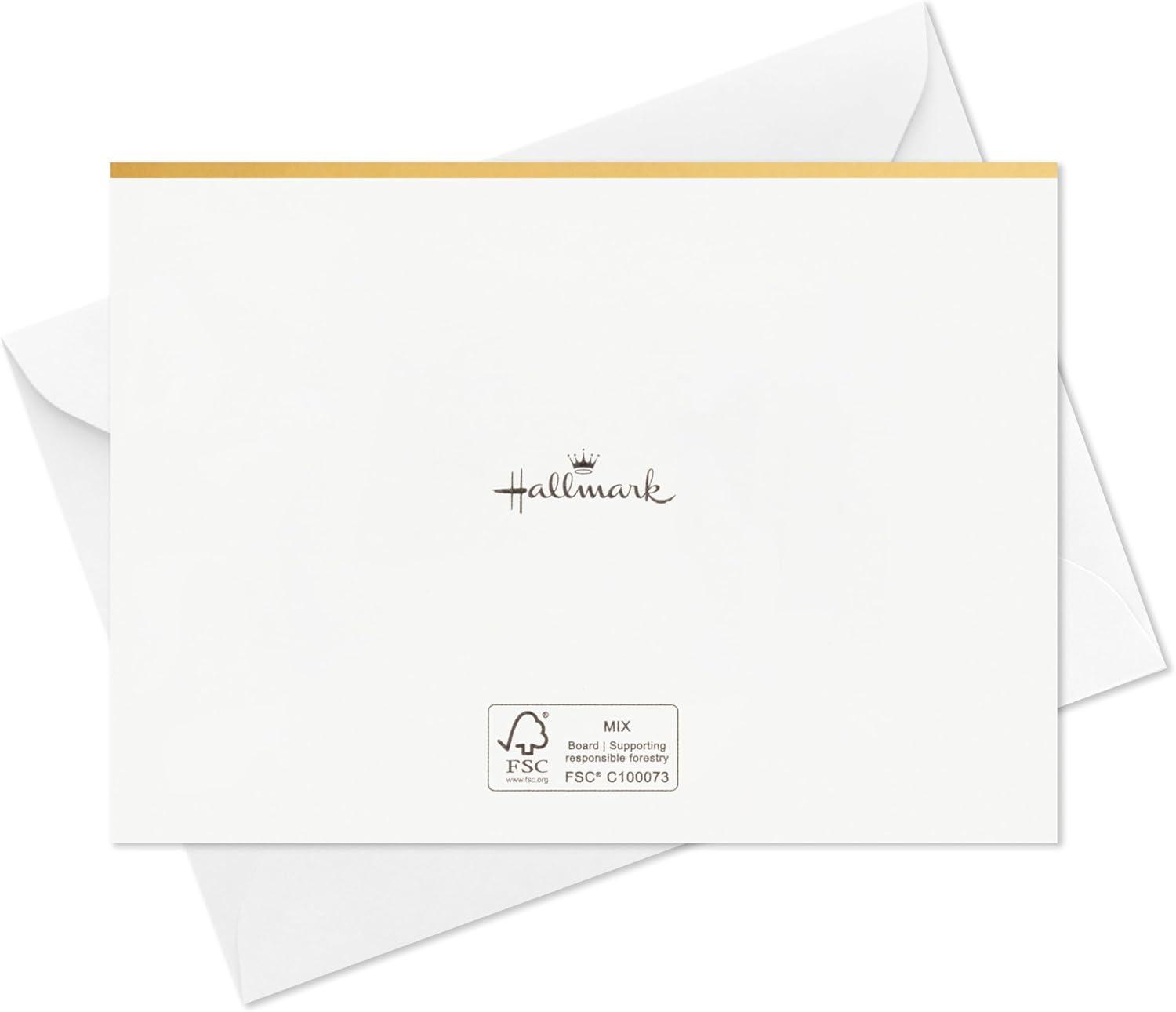 imageHallmark 2025 Bulk Graduation Thank You Cards Black and Gold 40 Count with Envelopes for Grad Announcements Invitations ThanksClassic
