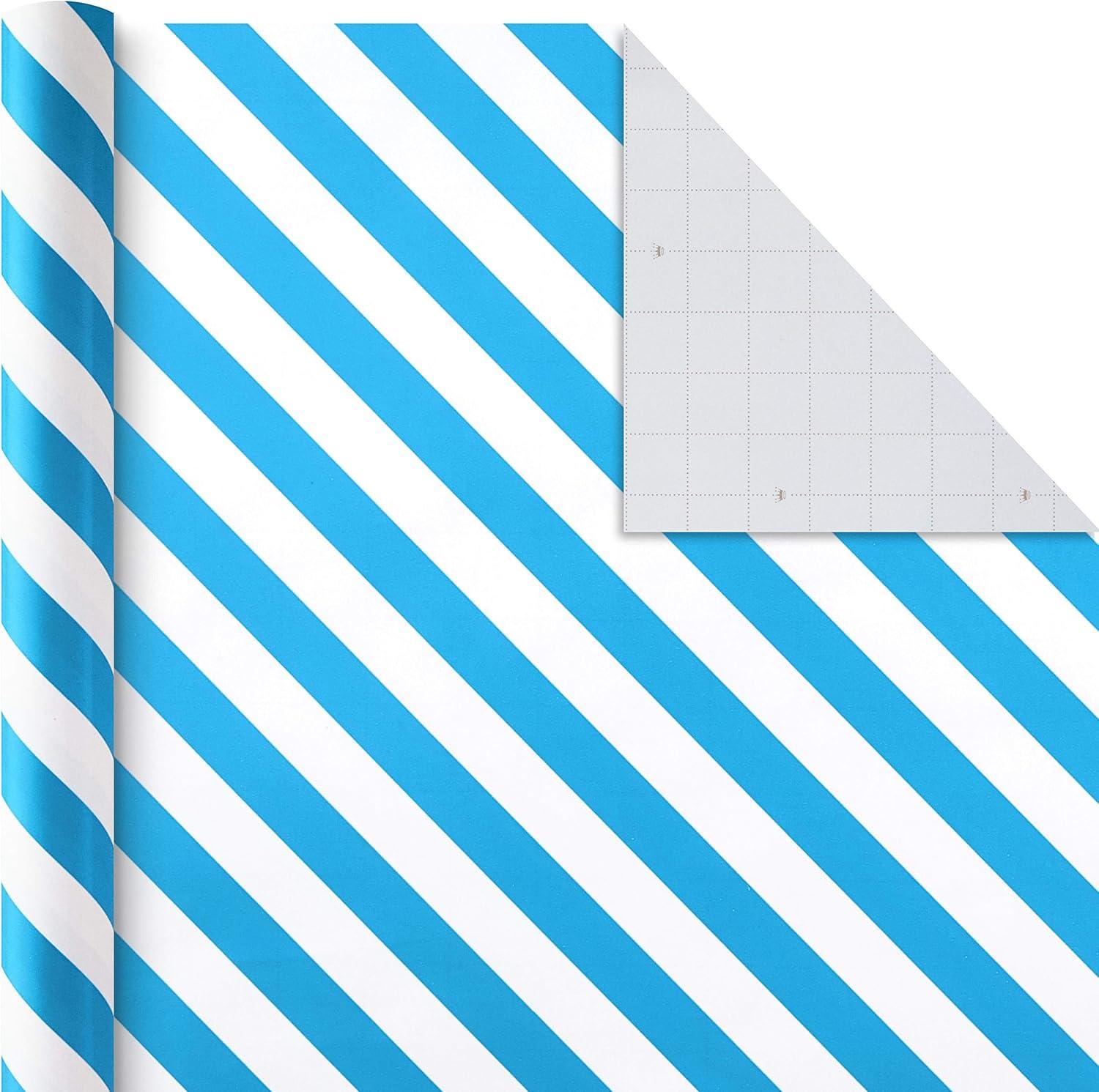 imageHallmark All Occasion Wrapping Paper Bundle with Cut Lines on Reverse Pack of 6 180 sq ft ttl Solids Polka Dots ampamp Stripes for Birthdays Easter Mothers Day Weddings Baby Showers 5JXW1746