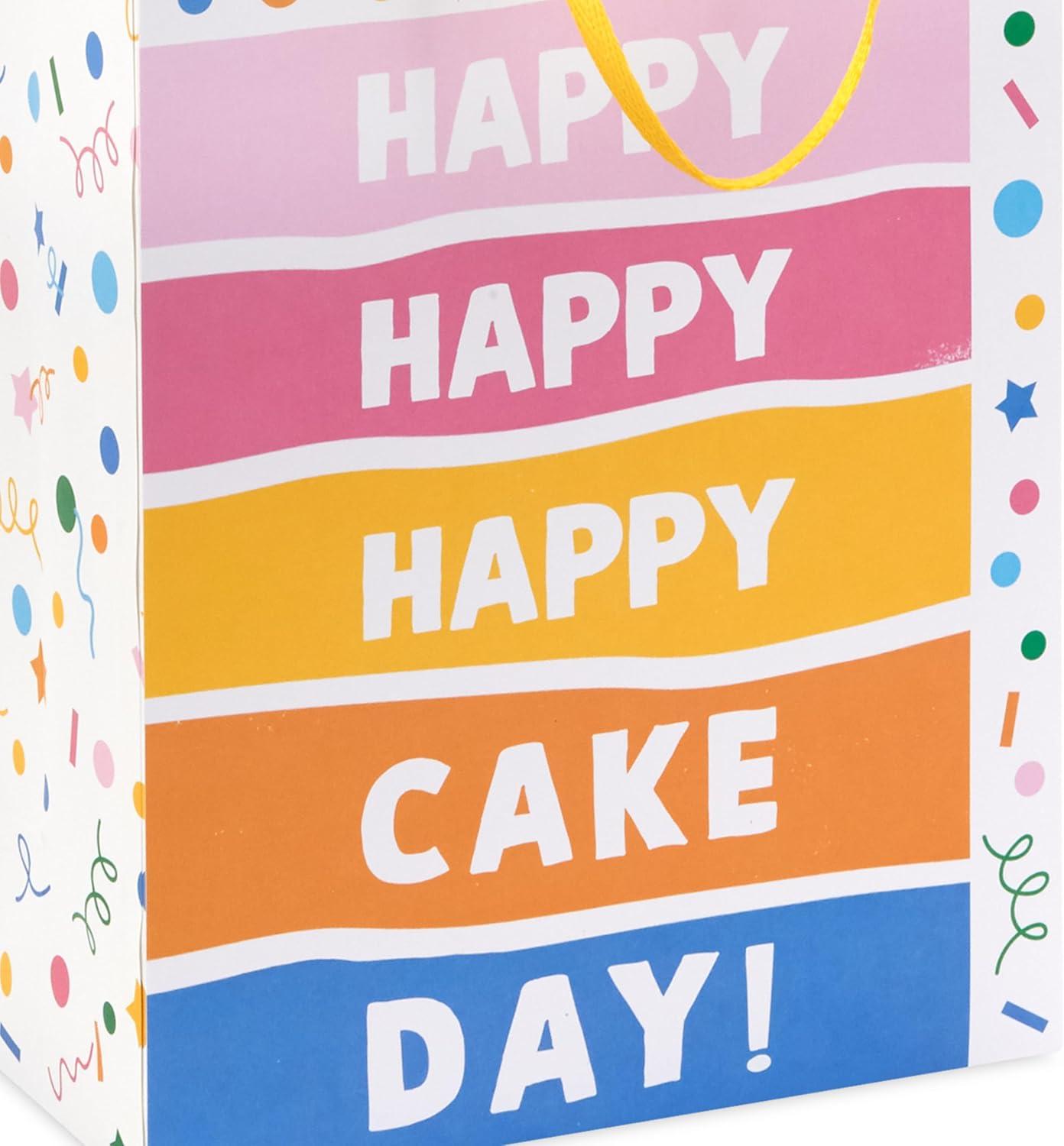 imageHallmark Assorted Birthday Gift Bags 8 Bags 3 Small 6quot 3 Medium 9quot 2 Large 13quot Smiling Sun Balloons Cute Flowers and PlantsHappy Cake Day