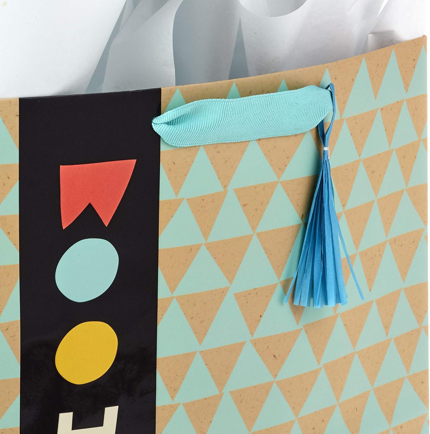 imageHallmark Assorted Birthday Gift Bags 8 Bags 3 Small 6quot 3 Medium 9quot 2 Large 13quot Smiling Sun Balloons Cute Flowers and PlantsLets Celebrate