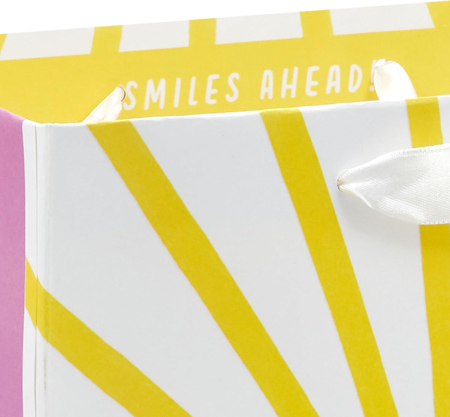 imageHallmark Assorted Birthday Gift Bags 8 Bags 3 Small 6quot 3 Medium 9quot 2 Large 13quot Smiling Sun Balloons Cute Flowers and PlantsSmiling Sun  Balloons  Flowers