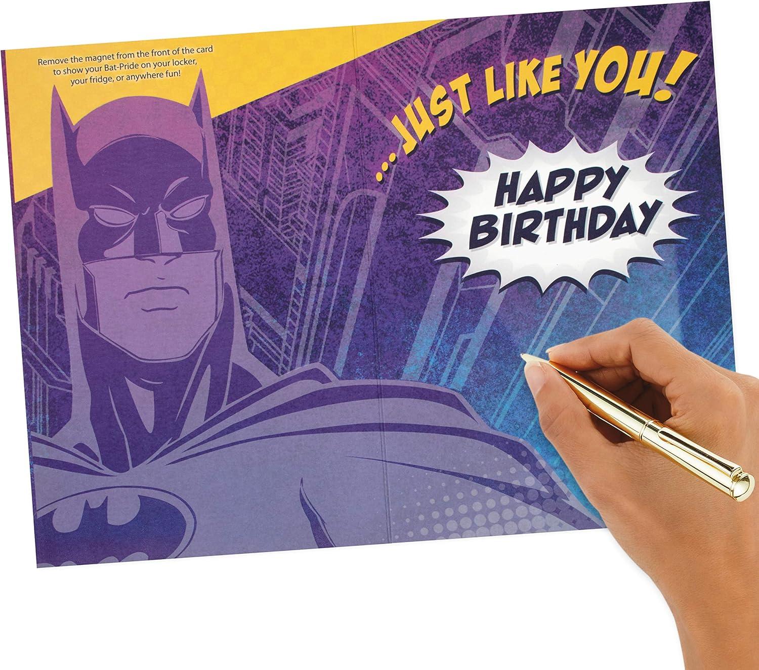 imageHallmark Batman Pop Up Birthday Card for Him Heroic Day Paper Wonder 3D CardBatman Magnet