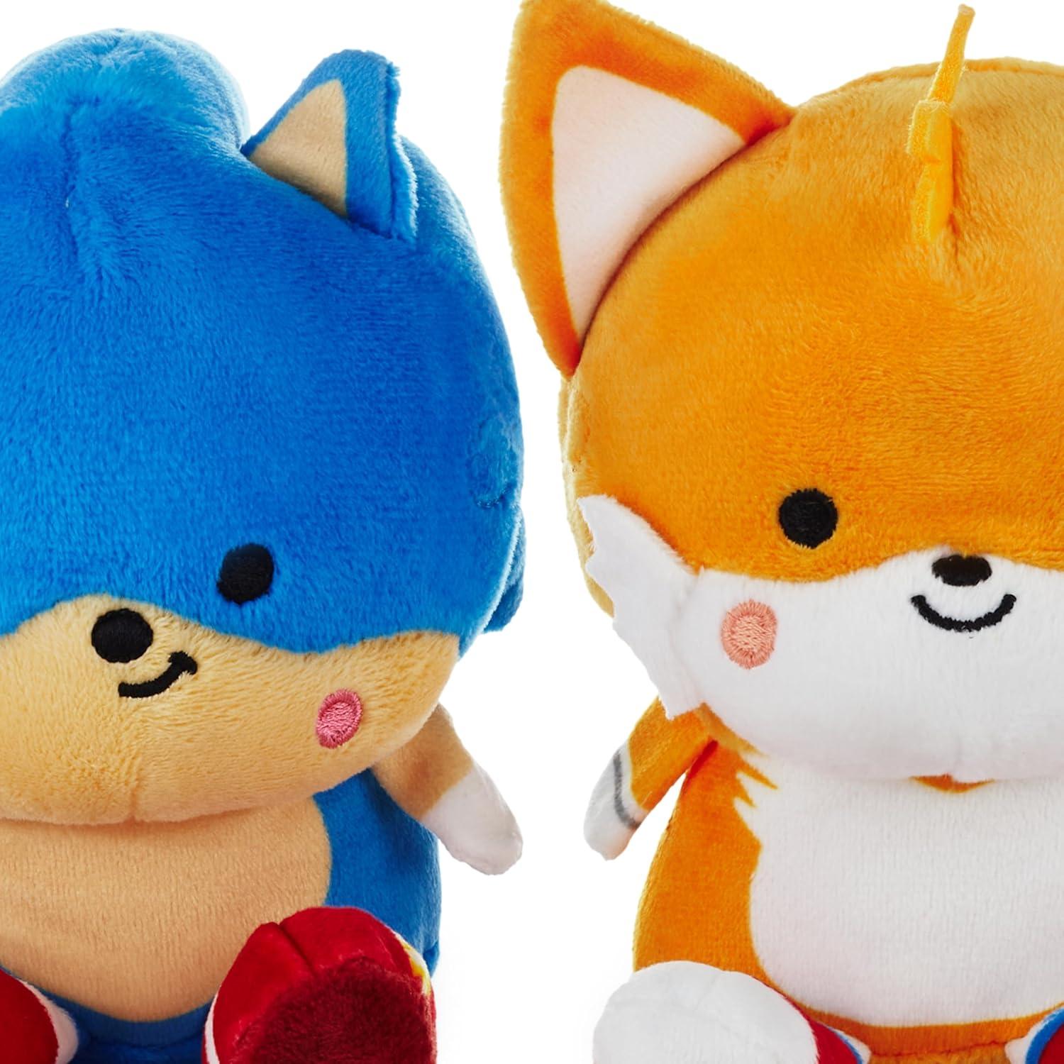 imageHallmark Better Together Sega Sonic The Hedgehog Magnetic Plush Sonic and Tails 525quot Stuffed Toys Easter Gifts for KidsSonic Better Together Plush