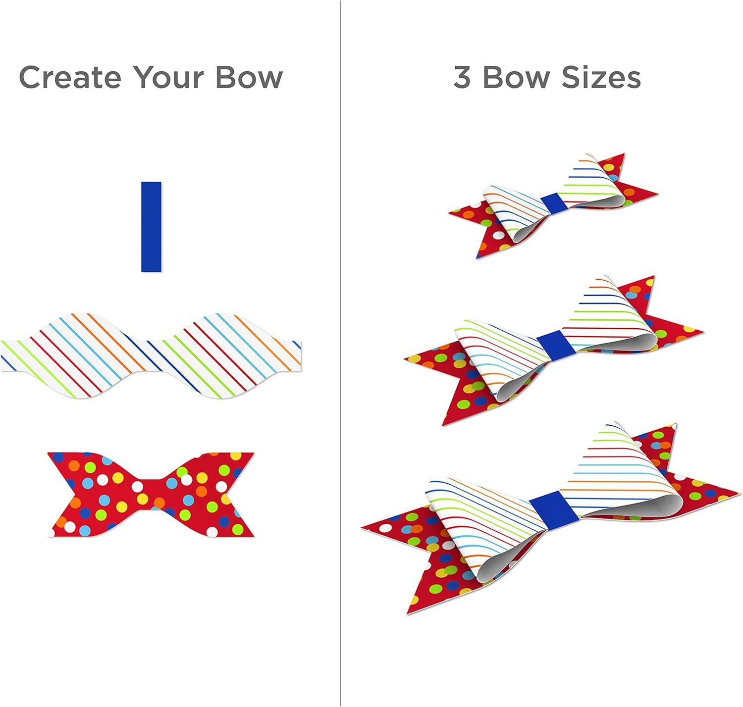 imageHallmark Birthday Wrapping Paper with Templates for Handmade Bows on Reverse 3Pack 75 sq ft ttl Royal Blue Rainbow Stripes Colorful ConfettiPolka Dots  Rainbow Stripes  Solid Blue