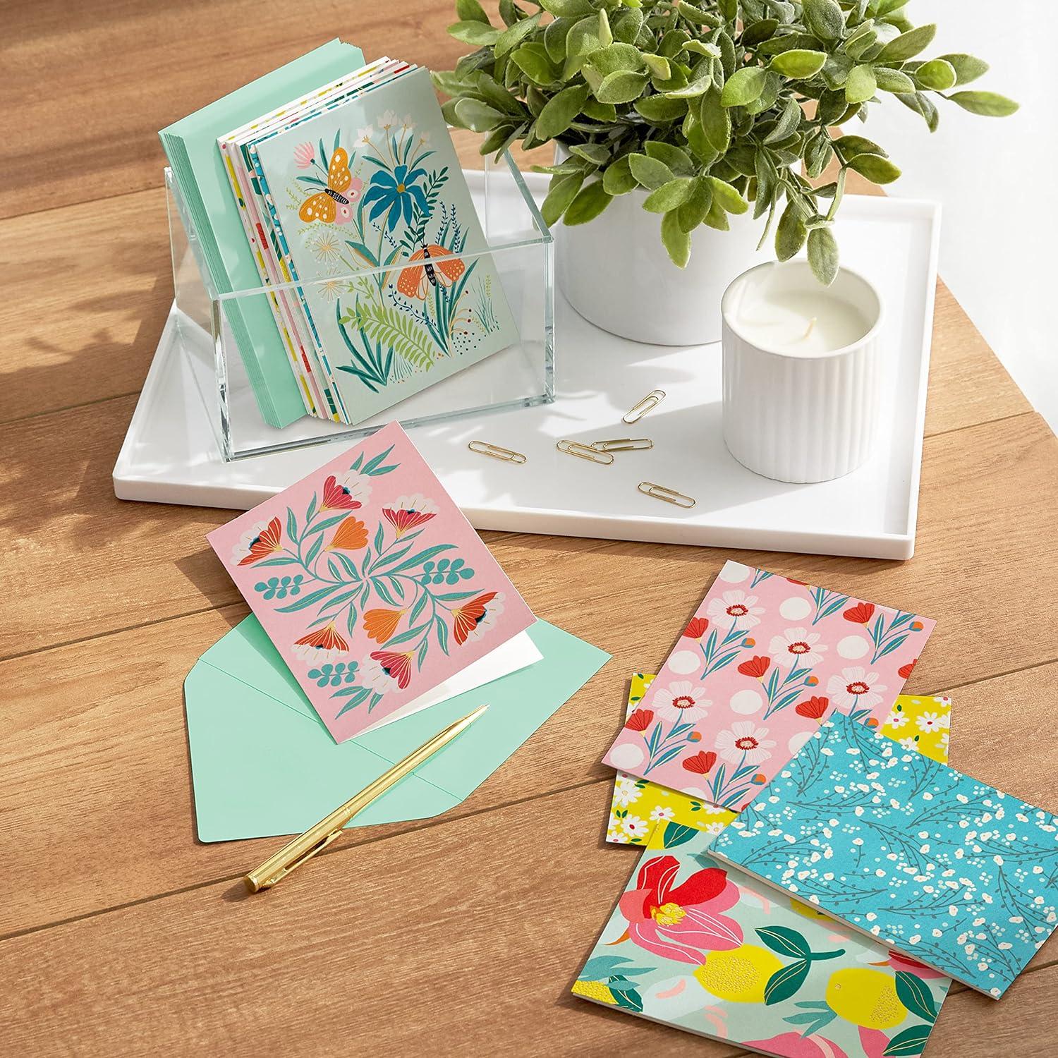 imageHallmark Blank Cards Assortment Vintage Flowers 24 Cards with EnvelopesVintage Flowers