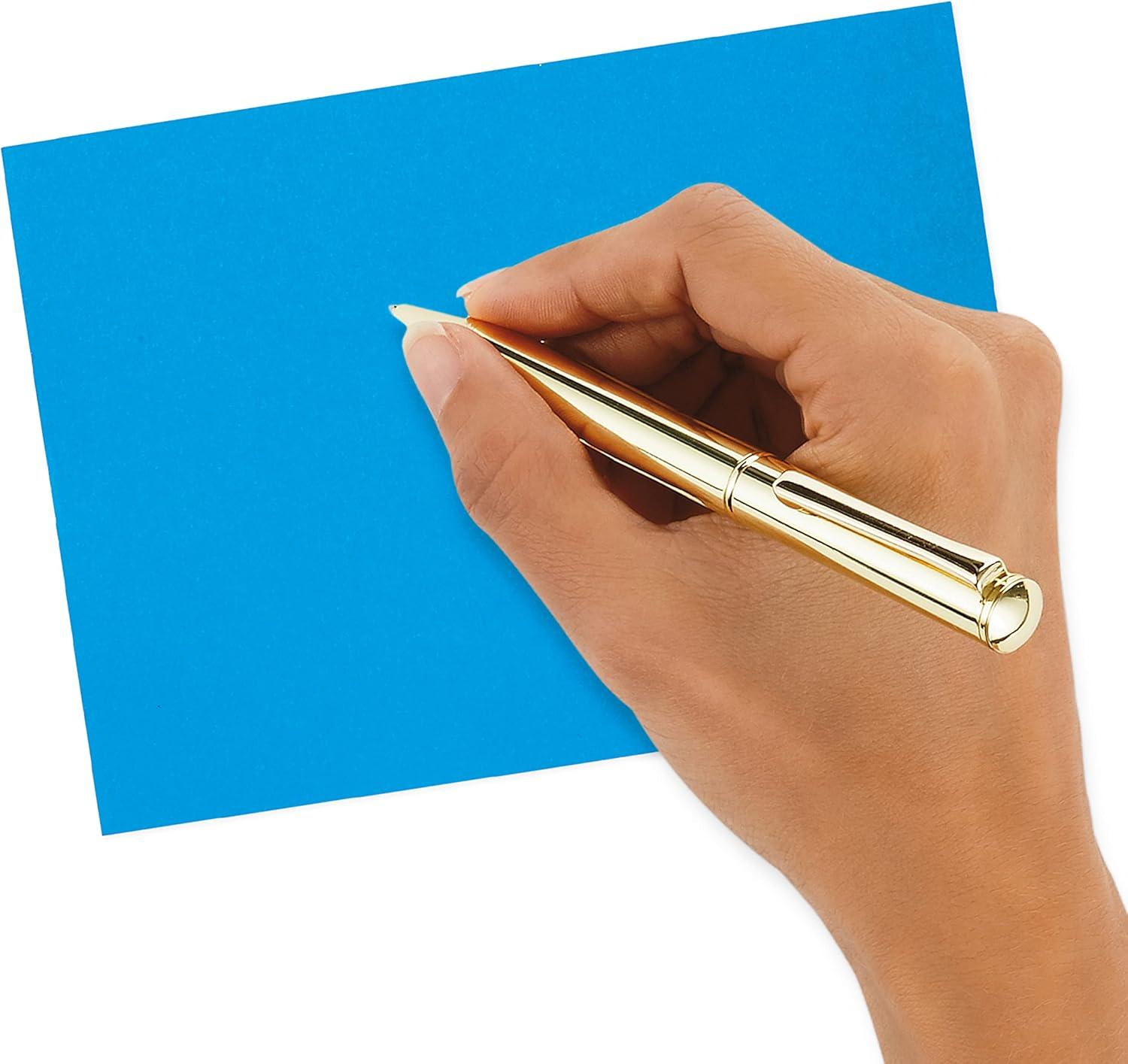 imageHallmark Blank Cards and Envelopes Assortment Solid Colors 200 Note Cards in Blue Green Yellow Red Pink