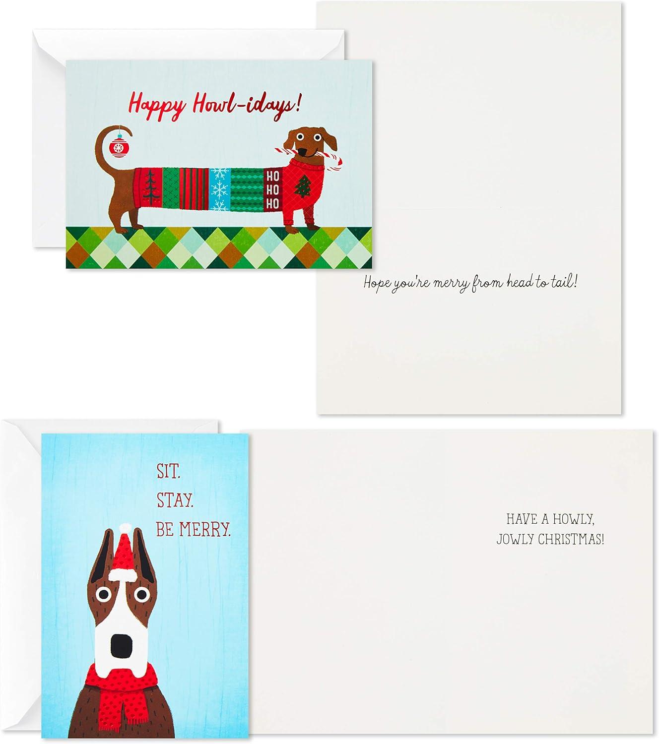 imageHallmark Boxed Christmas Cards Assortment Vintage Red Truck 4 Designs 12 Cards and EnvelopesPet Holiday Card Assortment