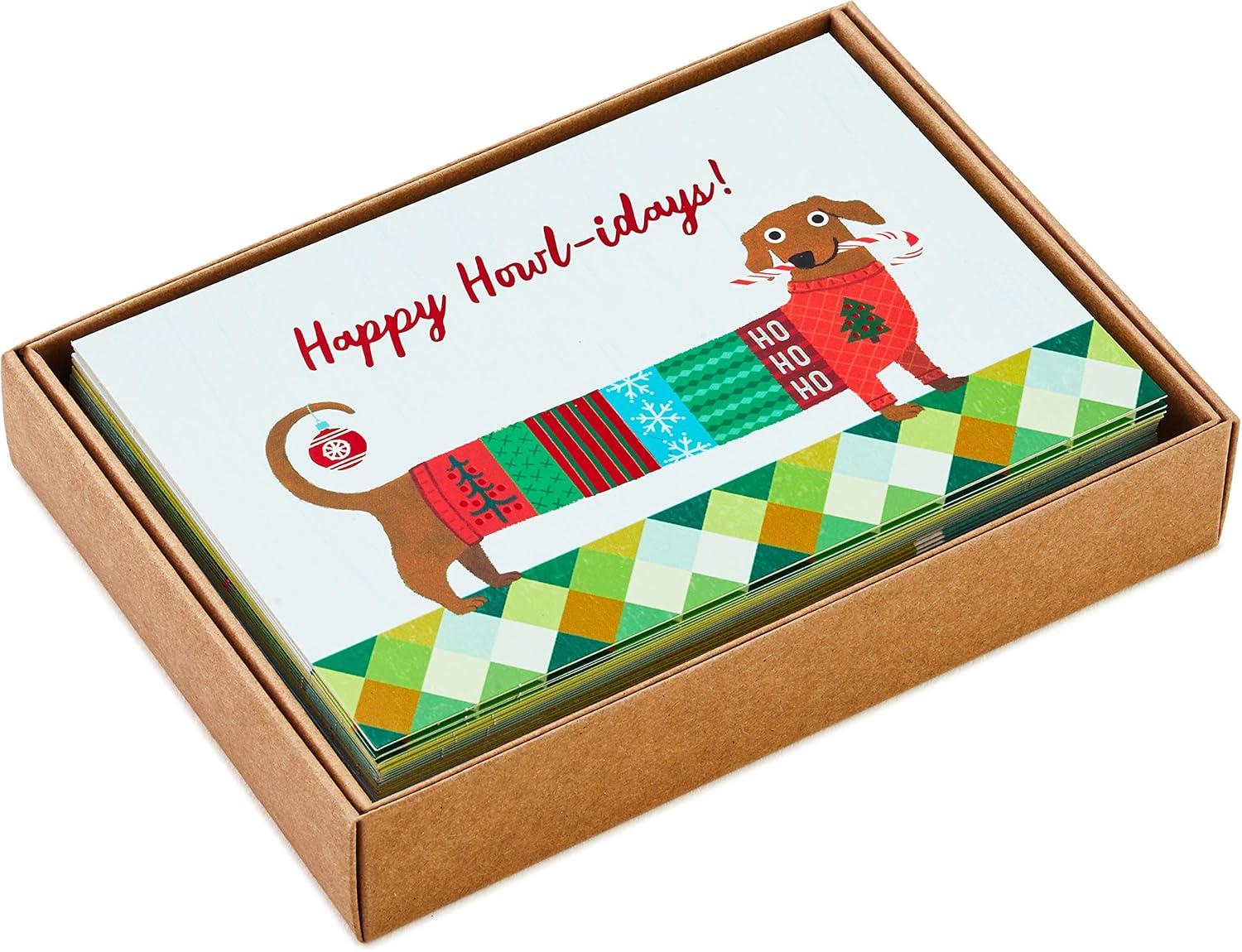 imageHallmark Boxed Christmas Cards Assortment Vintage Red Truck 4 Designs 12 Cards and EnvelopesPet Holiday Card Assortment