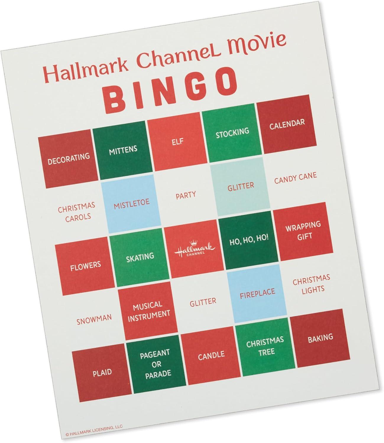imageHallmark Channel Christmas Movie Bingo Game Pad 6 Designs 102 Sheets Gift for Fans