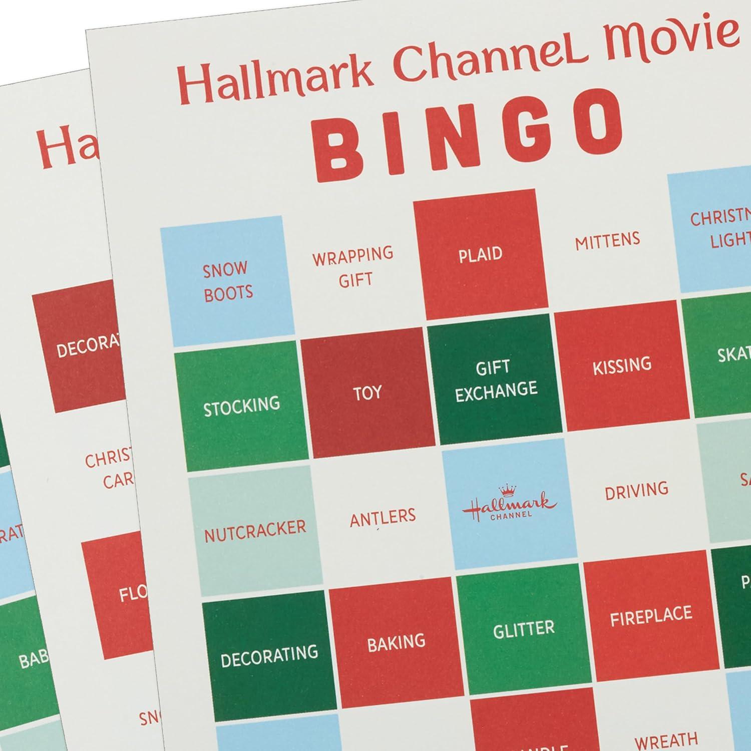 imageHallmark Channel Christmas Movie Bingo Game Pad 6 Designs 102 Sheets Gift for Fans