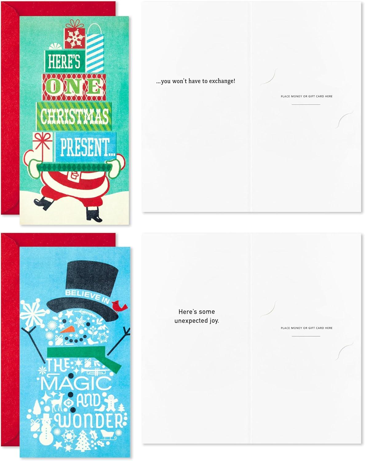 imageHallmark Christmas Gift Card Holders or Money Holders Assortment Colorful Holidays 36 Cards with EnvelopesColorful Holidays  36 Christmas Gift Card Holders