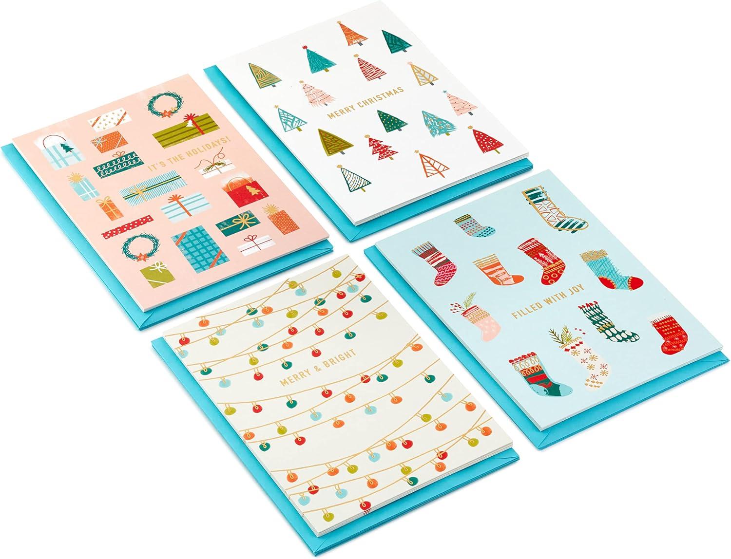 imageHallmark Christmas Gift Card Holders or Money Holders Assortment Colorful Holidays 36 Cards with EnvelopesHoliday Icons  Card Assortment