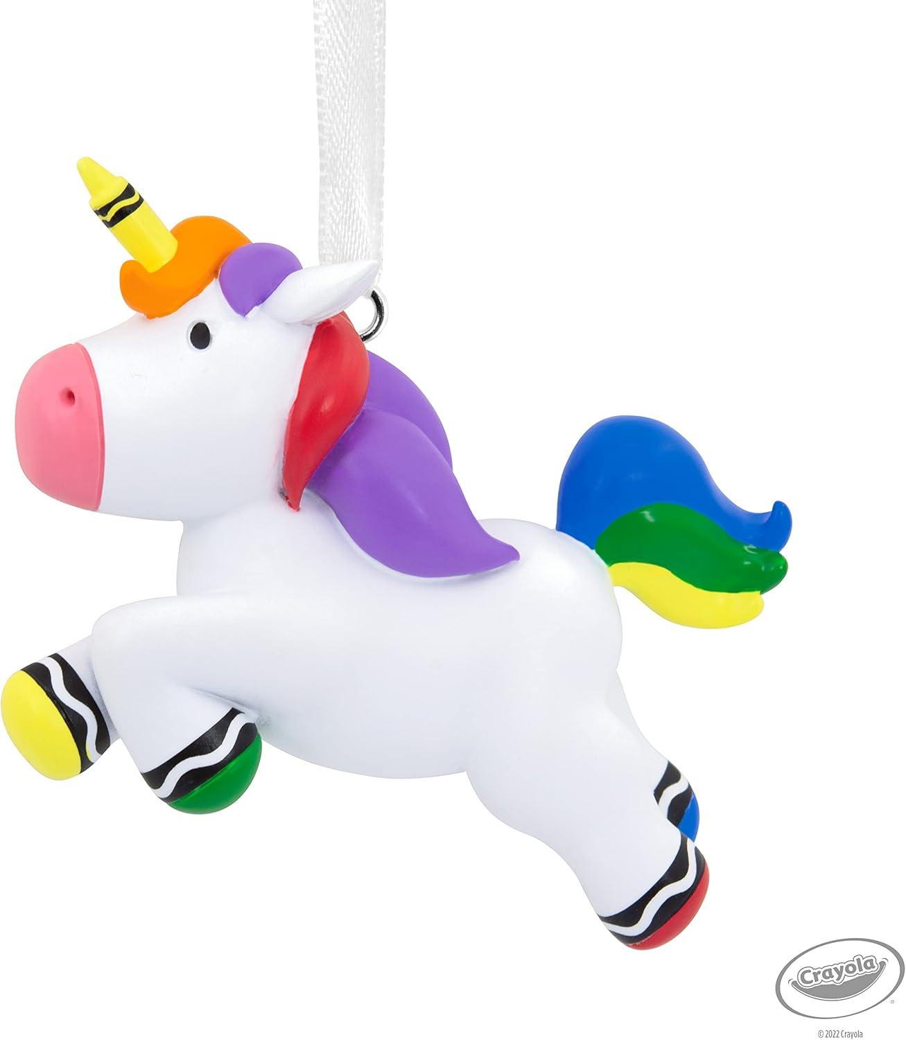 imageHallmark Crayola Unicorn Resin Christmas OrnamentCrayola Unicorn
