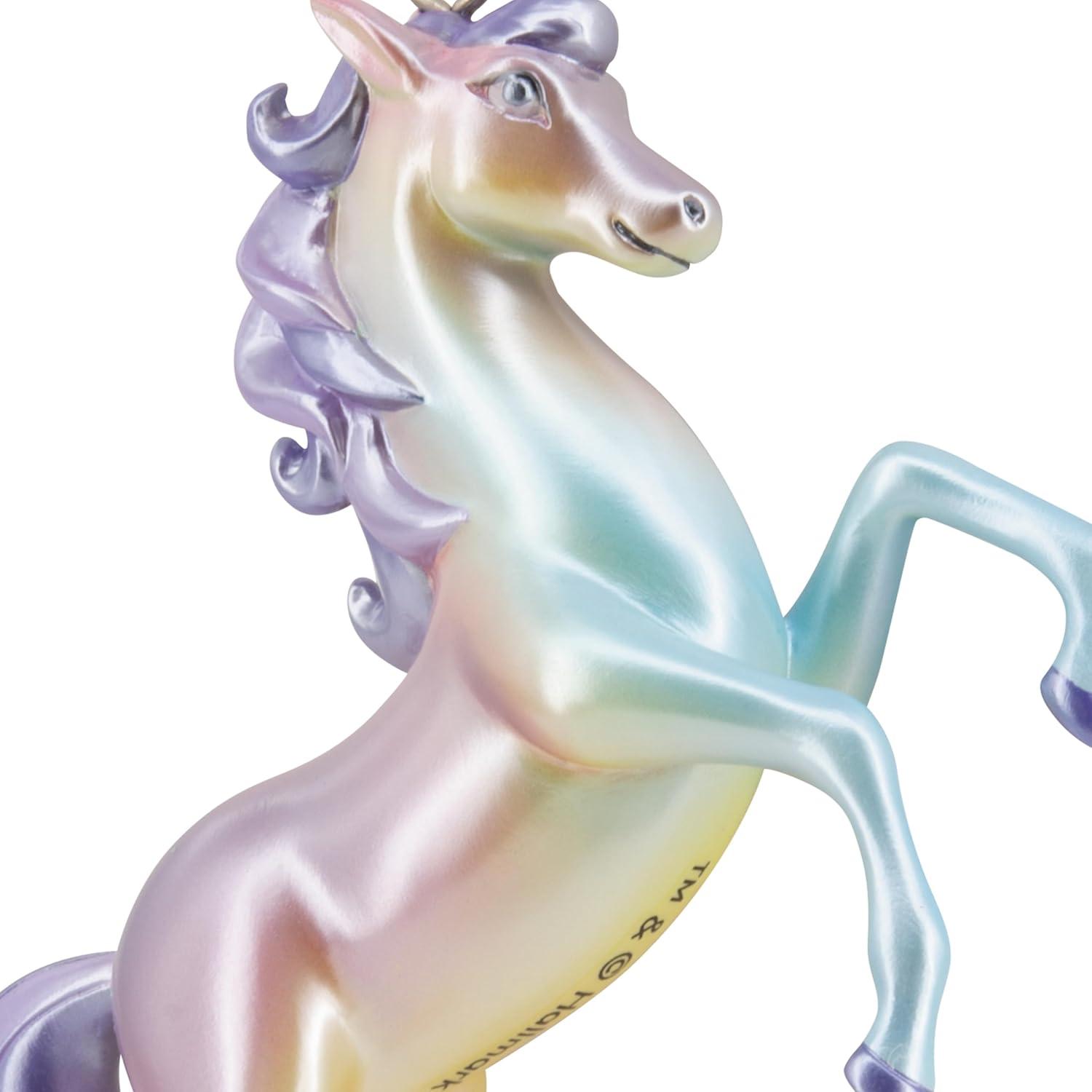 imageHallmark Crayola Unicorn Resin Christmas OrnamentIridescent Unicorn