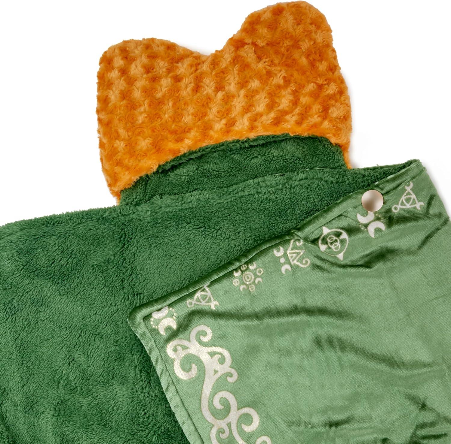imageHallmark Disney Hocus Pocus Hooded Blanket 74quot x 52quot Winifred Sanderson Gift for Teens Fans Collectors