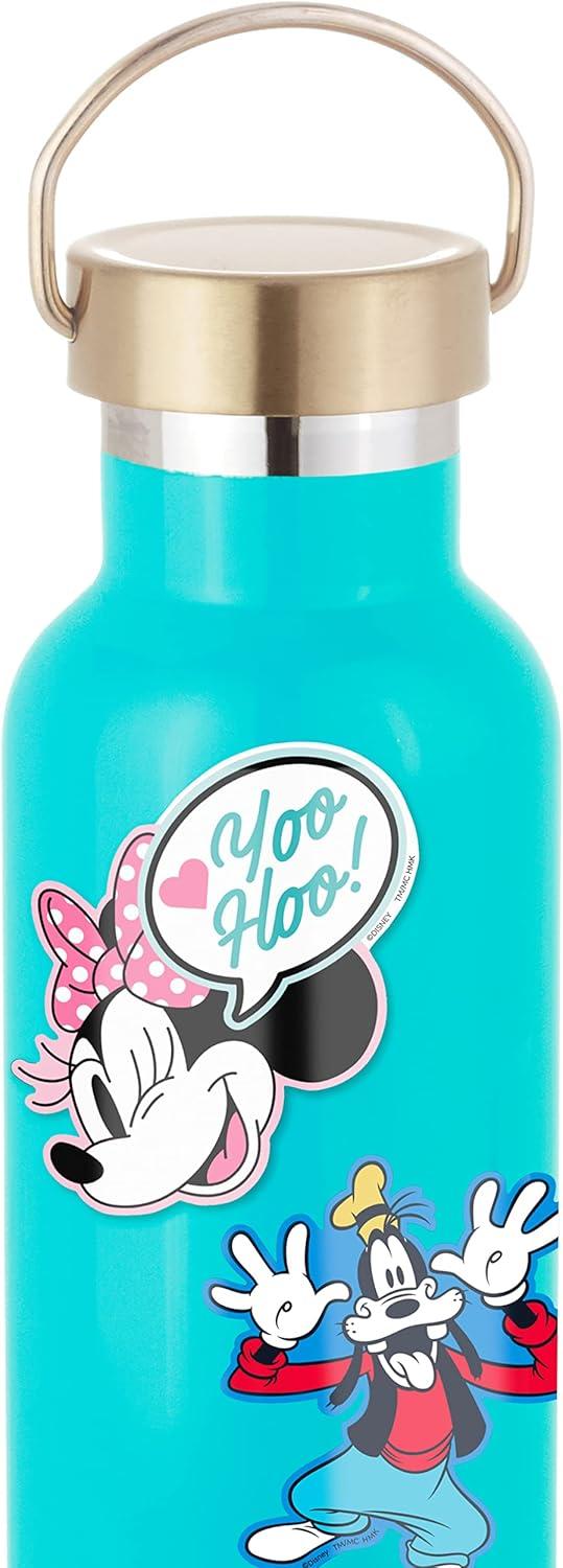 imageHallmark Disney Pack of 3 Stickers for Water Bottles Planners Notebooks Wall Mickey Minnie and Goofy Decals for Kids Teens Adults