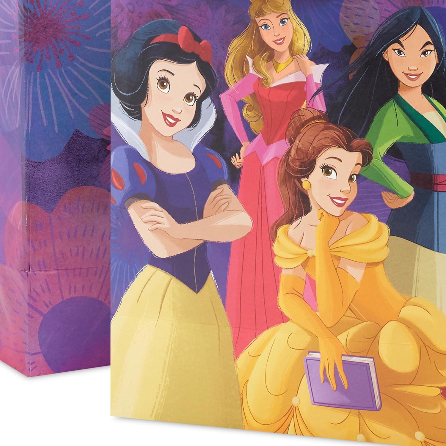 imageHallmark Disney Princess Gift Bags 1 Large 1 Extra Large Ariel Tiana Rapunzel Moana Snow White BelleAriel  Tiana  Rapunzel  Moana  Snow White  Belle